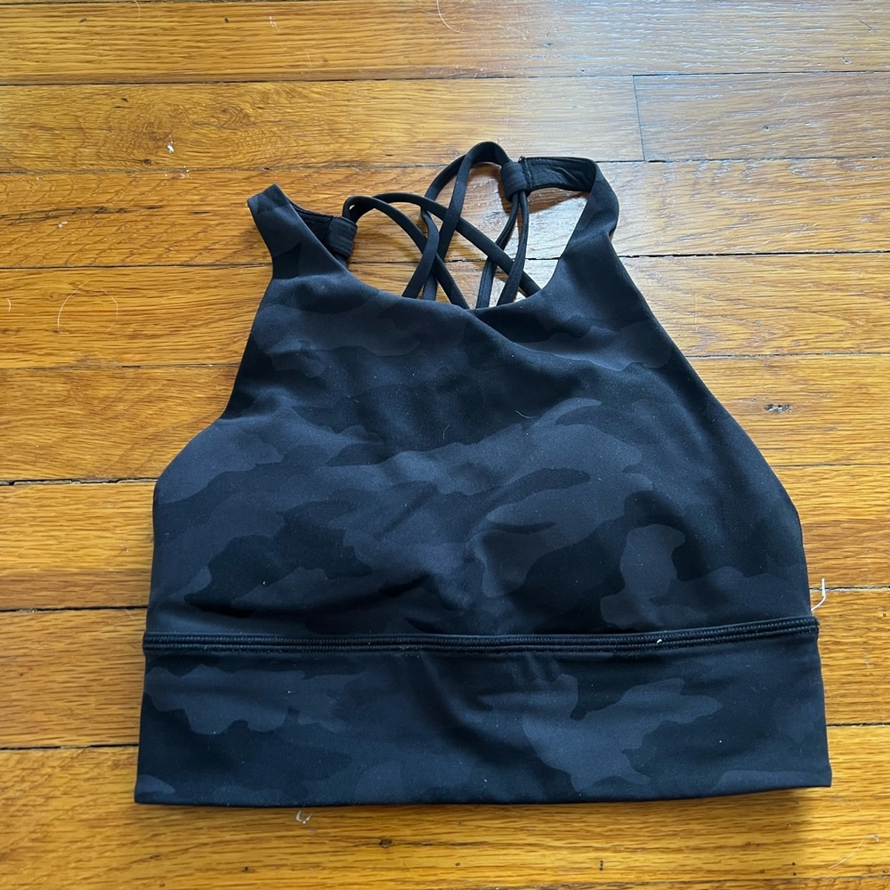 lululemon athletica Black Camo Tank Top